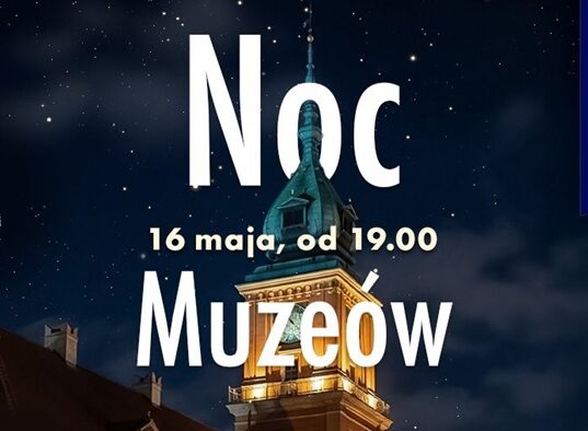 Baner Nocy Muzeów 2026 w Zamku Królewskim w Warszawie — 16 maja od 19:00