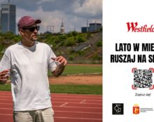 Plakat promocyjny wycieczki rowerowej Westfield Mokotów i PoWarszawsku