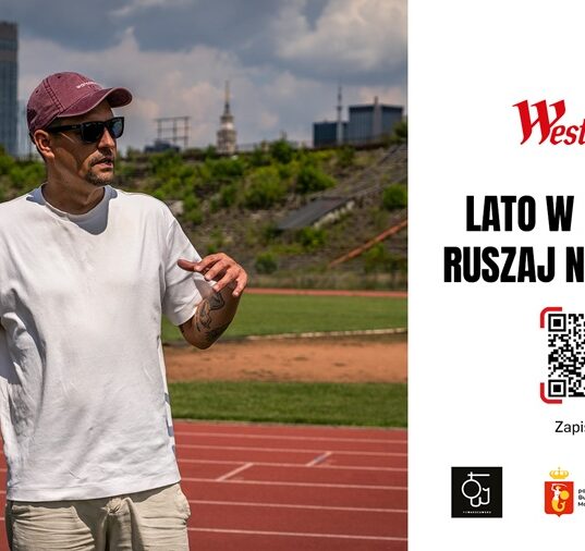 Plakat promocyjny wycieczki rowerowej Westfield Mokotów i PoWarszawsku